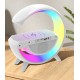 Bluetooth високоговорител BT-3401 (LED, AUX, USB, FM, microSD) вграден LED дисплей, безжично зареждане, будилник
