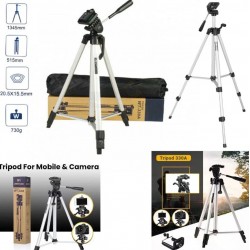 TRIPOD 330A – Универсален 360° статив за телефон и камера с телескопична настройка и чанта