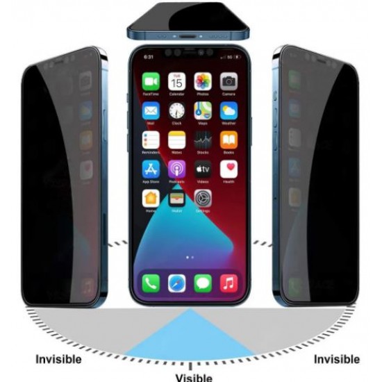 360° градусов Privacy Стъклен протектор iPhone 15 Pro Max / 15 Plus / 16 Plus