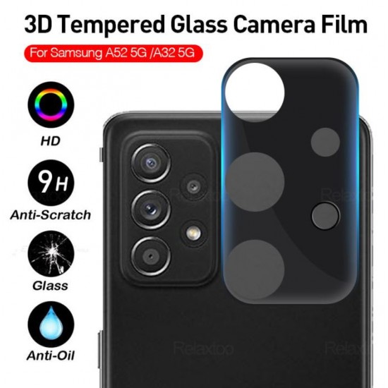 3D Протектор за Камера на Телефон Samsung A14 / A24 / A34 - Черен