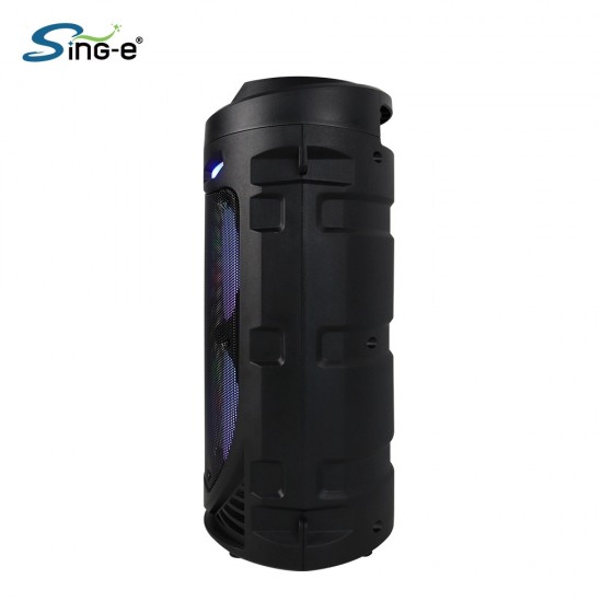 ZQS4239 Подвижна Караоке 2x4'' Sing-e 15W тонколона+ 1 Жичен Микрофон