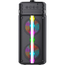 ZQS4242 Подвижна Караоке 2x4'' Sing-e 10W тонколона+ 1 Жичен Микрофон