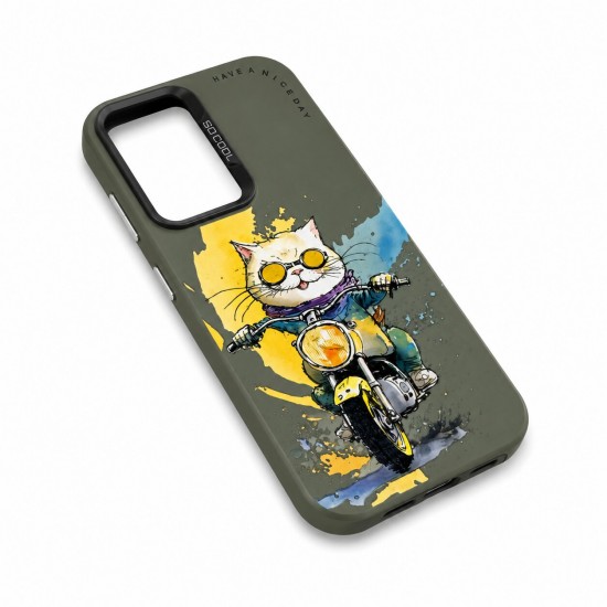 SOCOOL арт кейс TP42 за Samsung A16 - (11) Мото котка