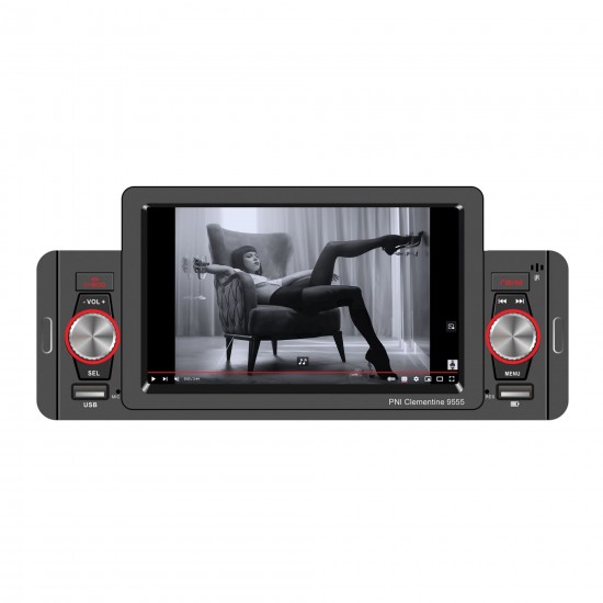 4300 Автомобилен MP5 плейър PNI Clementine 9555 – 1DIN, 4.3” дисплей, Bluetooth, FM радио, CarPlay, RDS