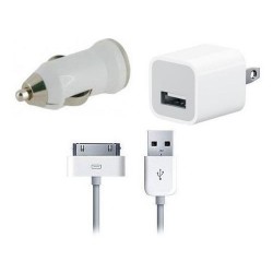 Комбиниран 220V + 12V Адаптер и кабел 4G 1.0A. - Бял