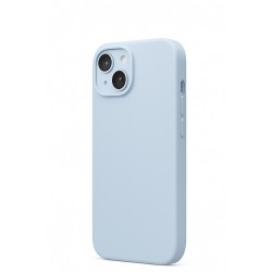 Silicone case TP-59+камера за iPhone 15 Plus - Бебешко Синьо