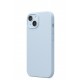 Silicone case TP-59+камера за iPhone 15 Plus - Бебешко Синьо