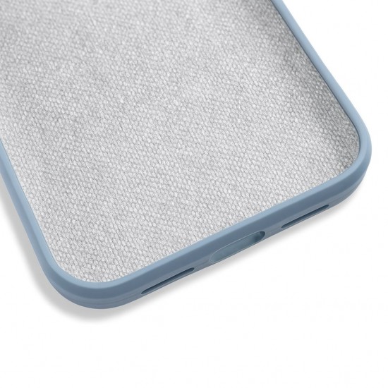 Silicone case TP-59+камера за iPhone 15 Plus - Бебешко Синьо