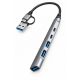 USB Hub 5 в 2 GL-315 с 2-в-1 USB-A / USB-C конектор – 3x USB-A + 2x USB-C