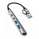 USB Hub 5 в 2 GL-315 с 2-в-1 USB-A / USB-C конектор – 3x USB-A + 2x USB-C