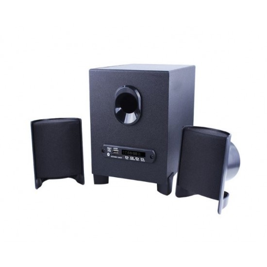 Тонколони Kisonli TM-6000U, 2.1, 11W, AUX, Bluetooth 5.0, USB, SD Card, черни, USB захранване, дистанционно