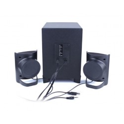 Тонколони Kisonli TM-6000U, 2.1, 11W, AUX, Bluetooth 5.0, USB, SD Card, черни, USB захранване, дистанционно