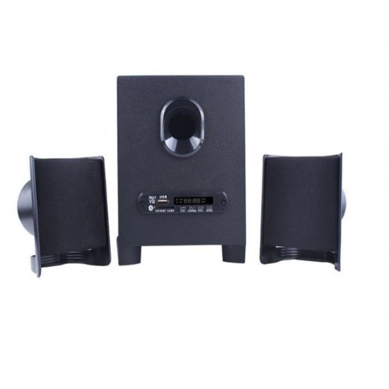 Тонколони Kisonli TM-6000U, 2.1, 11W, AUX, Bluetooth 5.0, USB, SD Card, черни, USB захранване, дистанционно