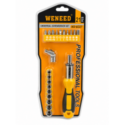 Комплект отвертка с битове и вложки WENEED WD-6027 – 21 в 1