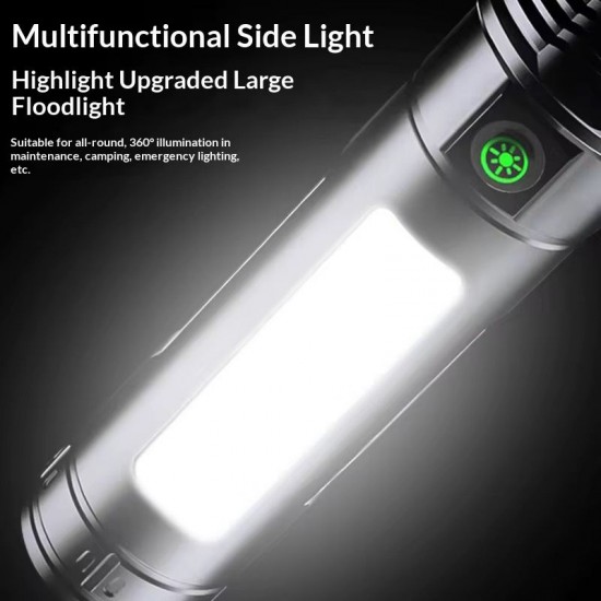 Фенер 618 LED диод + COB светлина 