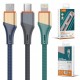 LDNIO Кабел LS631 30W 1M Fast USB към Type-C - Син