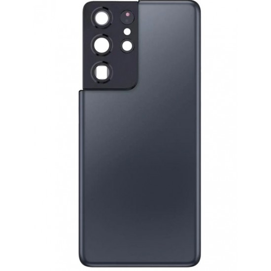 Капак батерия за Samsung S22+стъкло за кам. - Черен