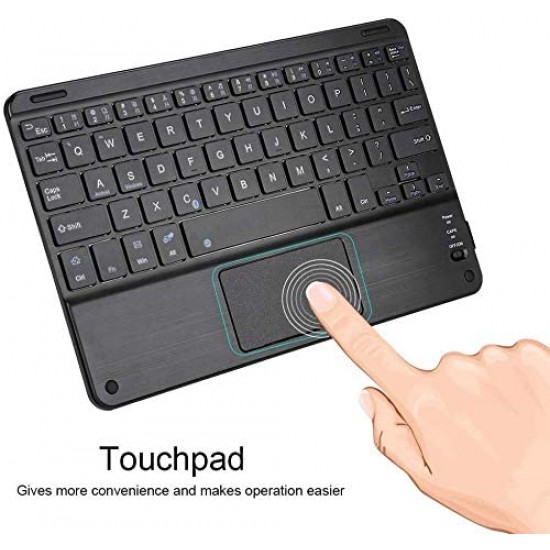 Комплект Bluetooth безжична клавиатура с trackpad YL-03 - Черен