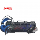 JEDEL Комбо 3 в 1 CP-02 светеща RGB клавиатура с мишка, слушалки