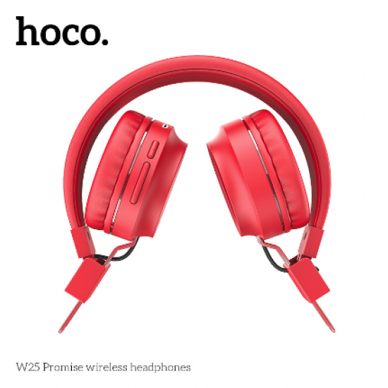 HOCO W25 Безжични PC слушалки с ANC технология - Червен
