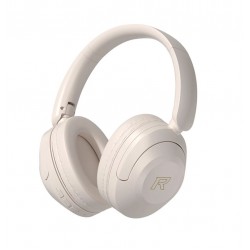 Безжични слушалки BT711 – Мощен бас и сгъваем дизайн - Кремав