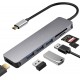 7в1 1 X HDMI,  2 X MicroSD card slot SD/SDHC/SDXC , 3  X USB Hub 1 X USB-C за MacBook
