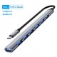 HUB S-1773 7в1 Type-C КЪМ 7xType-C 