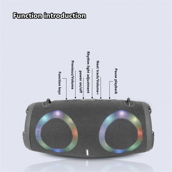 Преносим Bluetooth високоговорител ZQS-L27 50W BASS - Черен