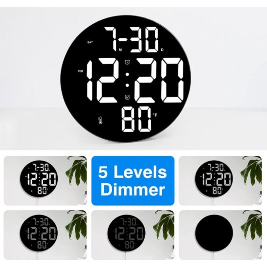 GH8010 9-инчов LED цифров часовник с голям екран с дистанционно управление