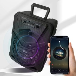 ZQS8152 Подвижна Караоке 8'' Sing-e 15W тонколона+ 1 Жичен Микрофон