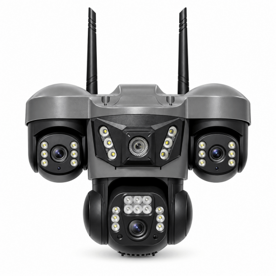 SMARTCAM Wi-Fi камера HY-Q83SY13A-WF 9MP с 4 обектива – V380 Pro