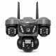 SMARTCAM Wi-Fi камера HY-Q83SY13A-WF 9MP с 4 обектива – V380 Pro