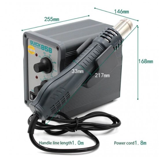 Станция с горещ въздух QUICK 858 ESD 700W