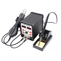 QUICK 8586D 2 в 1 800W SMD станция за преработка с горещ въздух с поялник