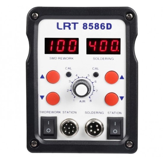QUICK 8586D 2 в 1 800W SMD станция за преработка с горещ въздух с поялник