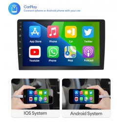 9D-8227 9" Автомобилен мултимедиен плейър, 4GB+64GB, IPS, Wireless CarPlay, Android Auto, AHD камера, DSP, GPS