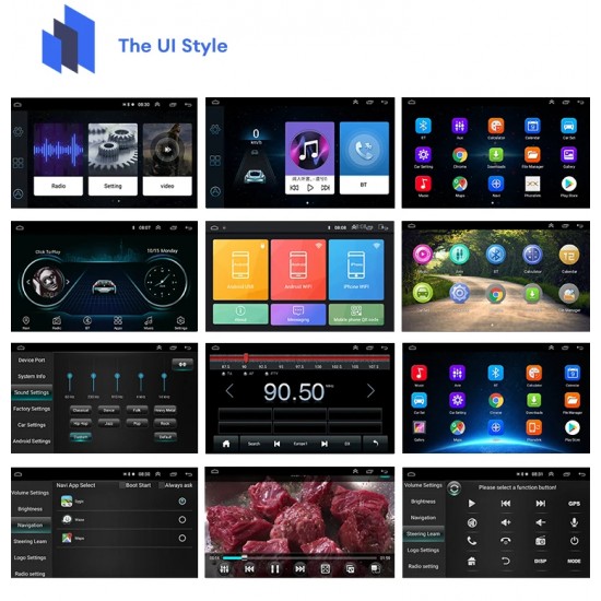 9D-8227 9" Автомобилен мултимедиен плейър ANDROID 4GB+64GB, IPS, Wireless CarPlay, Android Auto, AHD камера, DSP, GPS