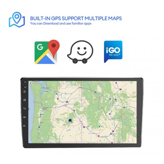 9D-8227 9" Автомобилен мултимедиен плейър ANDROID 4GB+64GB, IPS, Wireless CarPlay, Android Auto, AHD камера, DSP, GPS