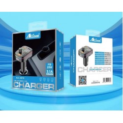 ALLISON A010 PD20W FM Трансмитер FAST 1PD*USB-C и 1 QC 3.1 с амбиентно осветление