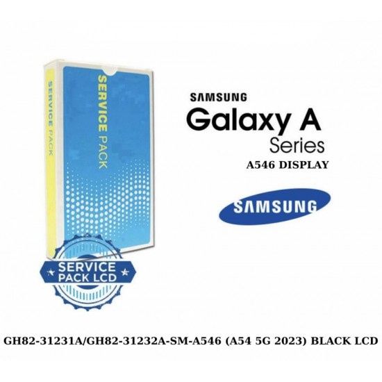 ОРИГИНАЛЕН  Дисплей за Samsung A546 5G (A54 5G 2023)+Рамка ЧЕРЕН 