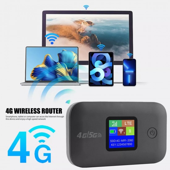( A8-E ) 5G/4G LTE Преносим Безжичен WiFi Рутер с 3000mAh батерия – До 150 Mbps, до 10 потребителя, джобен размер