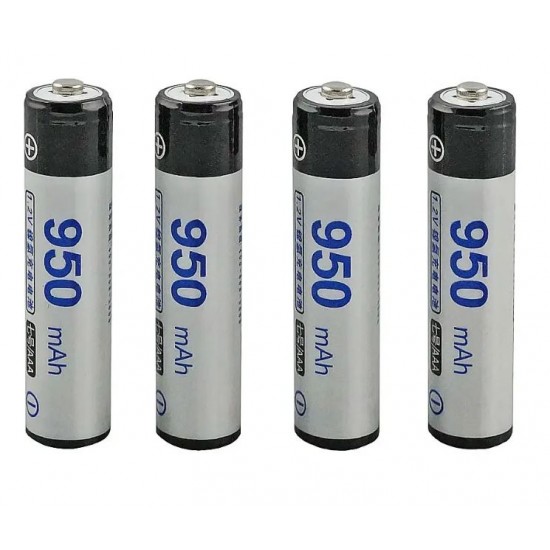 4БР. AAA никел металнхидрид 950mAh 1.2 V зареждаща се