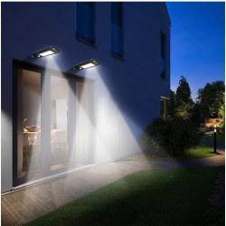 SL120-COB Лампа за улично осветление със соларен панел и датчик за движение 1200W