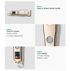 DALING DL-1516 Акумулаторен тример за мъже, професионална машинка за подстригване