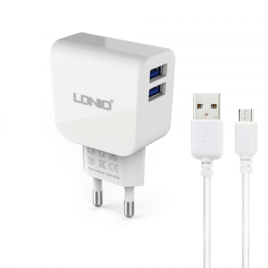 220V Зарядно LDNIO DL-AC56 2.1A Lightning