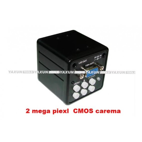 Цифров микроскоп YAXUN AK-23 с 8" LCD монитор, 2-мегапикселова CMOS камера, VGA изход, 10X--90X непрекъснато увеличение