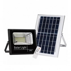 AK88 150W 6500K IP67 соларна прожекторна светлина, водоустойчив с сензор за движение+дистанционно управление