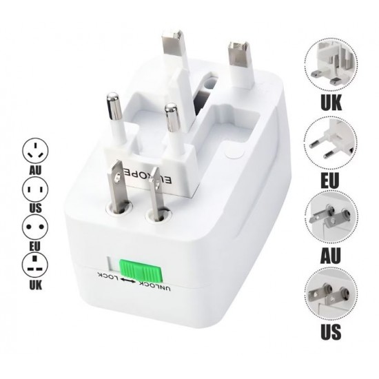 Универсален международен CE адаптер All In One – за над 150 държави