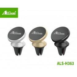 ALLISON ALS-H363 Магнитна стойка за телефон (Сив) за въздуховод – 360° въртене, силен магнит