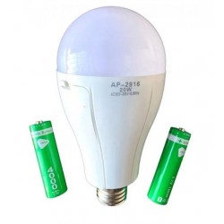 AP-3933 Крушка с 3 зареждащи се батерия за къмпинг и дома 18650 30W 6800K-7300K 